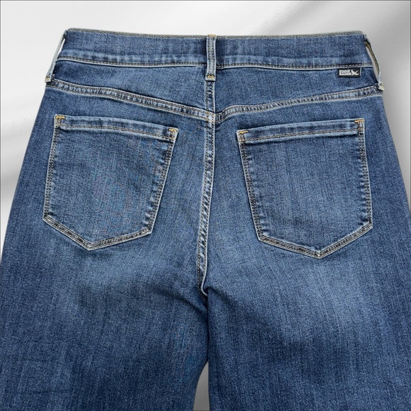 EDDIE BAUER Women’s 4 REVIVAL HIGH RISE STRAIGHT LEG Blue Jeans - Picture 4 of 4